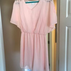 Pale peach dress
